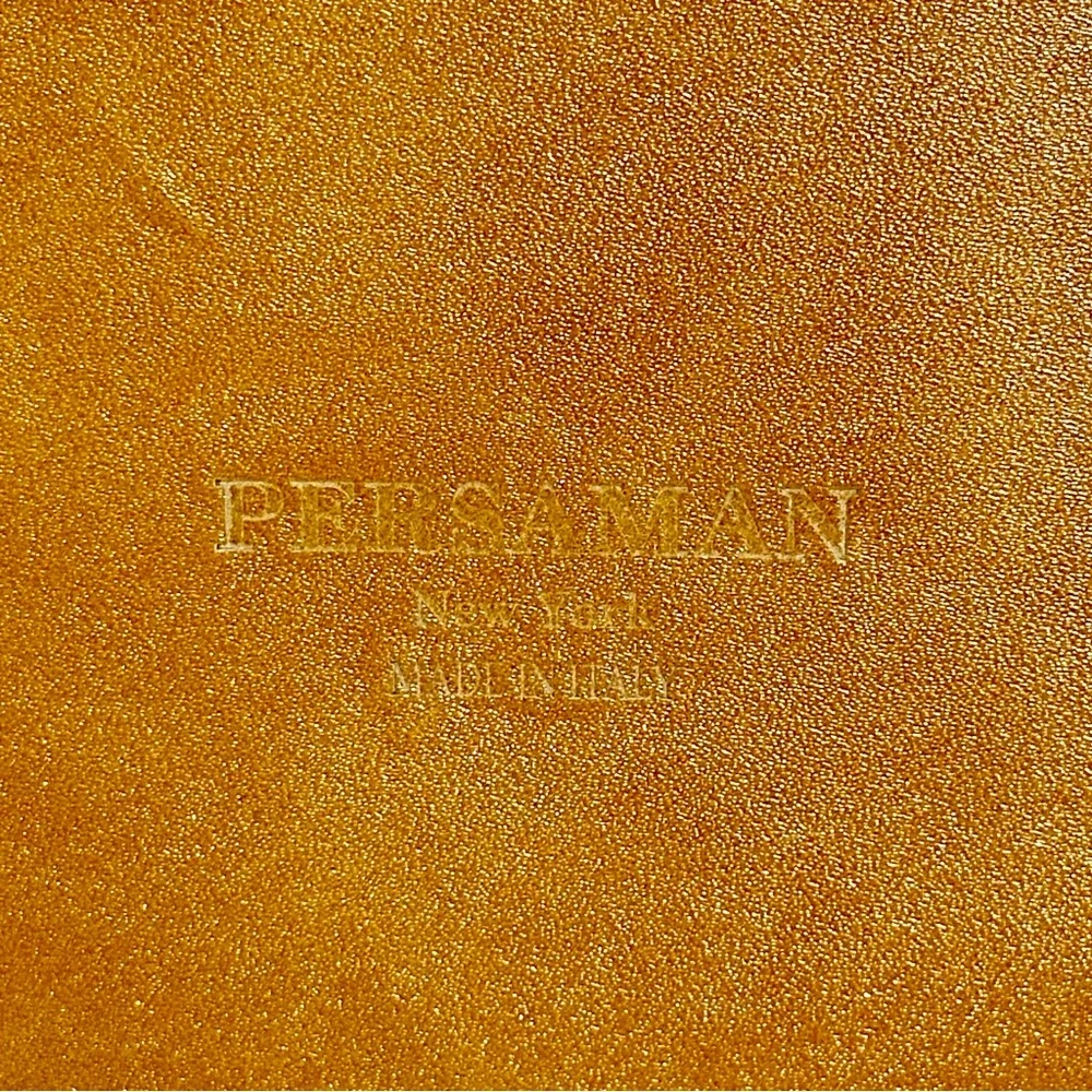 Persaman New York Tan Leather Briefcase